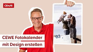 CEWE Fotokalender mit Design erstellen [upl. by Enram]