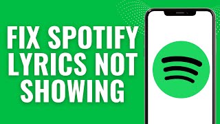 How to Fix Spotify Lyrics not showing [upl. by Aihsram]