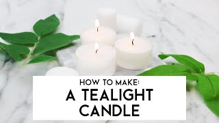 How To Make A Tea Light Candle 🕯️ Supplies For Candles [upl. by Issy921]