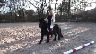 Woman rides tiny pony PART 3 [upl. by Resay]