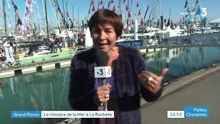 Grand Pavois 2021  Annick Girardin Ministre de la mer à La Rochelle [upl. by Undine]