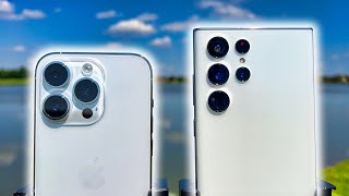 iPhone 14 Pro vs Galaxy S22 Ultra Camera Test [upl. by Auqinihs102]