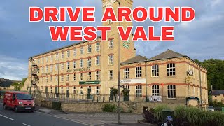 Drive Around West Vale Calderdale West Yorkshire United Kingdom [upl. by Dranek]