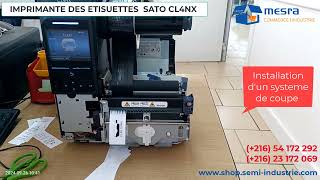 SATO CL4NX AVEC SYSTEME COUPE [upl. by Ecirtnas4]