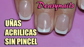 Uñas acrilicas sin usar pincel  Cómo hacer uñas acrilicas rápidas sin usar pincel Deasynails [upl. by Mascia633]