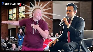 Presidential Candidate Handles Heckler In Unique Way [upl. by Yrrek841]