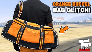 How To Get The Orange Duffel Bag Glitch In Gta 5 Online No BEFF or Transfer [upl. by Afatsuom]