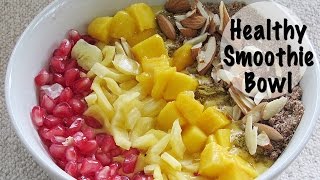 Quick Weight Loss With Flax Seed Mango Protein Shake Smoothie Bowl  Healthy Breakfast Mango Recipes [upl. by Annoit458]