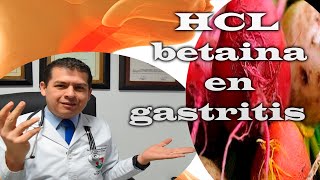 clorhidrato de betaina con pepsina Dr Javier Moreno [upl. by Oijimer]