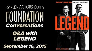 Conversations with Tom Hardy Emily Browning and Brian Helgeland of LEGEND [upl. by Gelhar944]