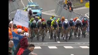 BINIAM GIRMAY WINS THE SPRINT FOR SECOND PLACE  BRUSSELS CLASSIC [upl. by Monti]