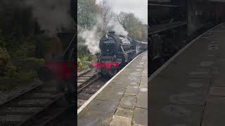 44932 simmering at oxenhope kwvr train railway trainspoting [upl. by Ariay]