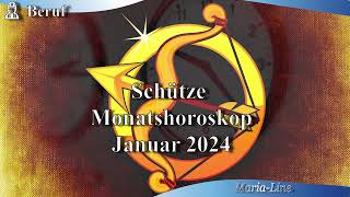 Schütze Horoskop für Januar 2024 Liebe Beruf Gesundheit amp Spirituelles monatshoroskop [upl. by Aowda]