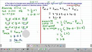 MATH FORM3 APPROXIMATIONS AND ERRORS LESSON 4 [upl. by Nohsauq]