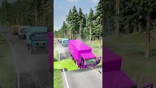 TRUCK vs POTHOLE BATTLE Shorts TruckChallenge RoadTrip CarAccident [upl. by Naivad]