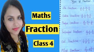 Class 4 Maths  fraction  Fraction for kids [upl. by Ydnir]