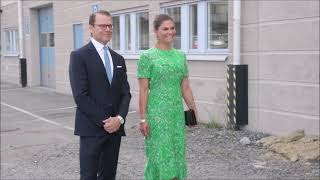 Crown Princess Victoria and Prince Daniel visit wip sthlm [upl. by Yesllek]