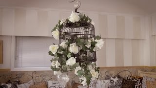 How to make a Floral Decorative Birdcage [upl. by Couchman29]