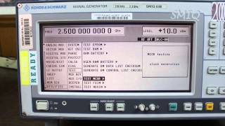 Rohde amp Schwarz SMIQ 300 kHz  33 GHz Signal Generator [upl. by Laamak]