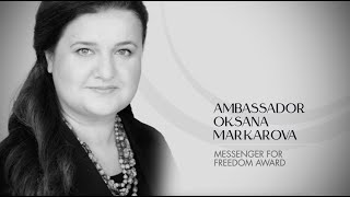 Oksana Markarova is awarded the Cipher Brief Messenger for Freedom Award [upl. by Mcclure692]