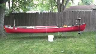 My Fishing Canoe Setup with Trolling Motor Mount [upl. by Rramahs]