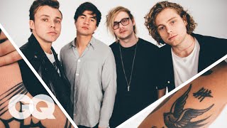 5 Seconds of Summer Break Down Their Tattoos  GQ [upl. by Pippas]