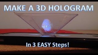 How to Make a 3D Hologram for Smartphone iPad Laptop  Free Template [upl. by Nohsauq]