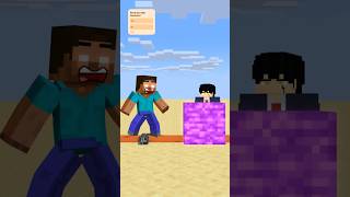 HELP Herobrine Stop Bedrock friendship shorts trending anime [upl. by Haimirej]