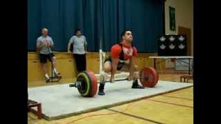 Greg quotMutantquot Doucette 705lbs 90kg class National record deadlift IPF cpu [upl. by Anivlis548]