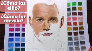 Cómo elijo los colores para dibujar un rostro  Cómo mezclo los colores  Chris Pratt [upl. by Kayla]