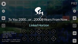 To You 2000…or…20000 Years From Now… by Linked Horizon Attack on Titan S4 P4 OST  Sky CoTL Sheet [upl. by Wills]