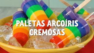 PALETAS ARCOÍRIS CREMOSAS [upl. by Proffitt]