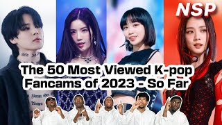 The 50 Most VIEWED KPOP FANCAMS of 2023  So far  Reaction [upl. by Edyaj423]