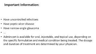 Admincort Information [upl. by Odlopoel]