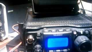 Yaesu FT817 vs Hallicrafters Cyclone III SR400a [upl. by Eissoj]