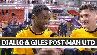 Diallo amp Giles on victory over Manchester United [upl. by Middle]