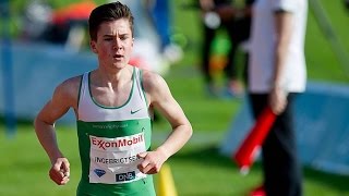 Tyrvinglekene 2015 800m MS Jakob Ingebrigtsen [upl. by Murvyn]