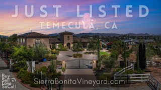 Check out this private vineyard estate in Temecula CA [upl. by Eitisahc]