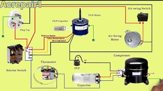 Window Ac Wiring Diagram [upl. by Cuthbertson]