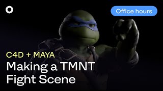 Creating a TMNT Scene in Cinema4D and Maya I Office Hours [upl. by Dranoc403]