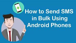 How to Send Bulk SMS Using ANDROID Phone App  Android bulk sms sender [upl. by Anola]