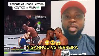 Dans quel heure le combat de Francis ngannouFerreira voilà les combat KO Tokyo Renan Ferreirafree [upl. by Finnegan]