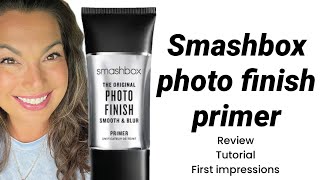 Smashbox the original photo finish smooth amp blur primer  review amp tutorial smashbox primer [upl. by Asiret]