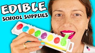 10 DIY EDIBLE School Supplies  Back to School PRANKS  aPasos Crafts DIY [upl. by Shafer]