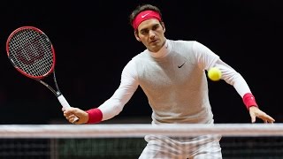 Roger Federer Wednesday practice [upl. by Alyahsat]