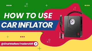 How to Use a Car Tyre Pump  How To Use a Car Tyre Inflator [upl. by Leonidas]