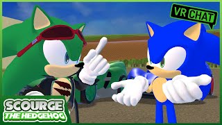 Sonic VS Scourge RACE TO WIN VRCHAT [upl. by Stalker]