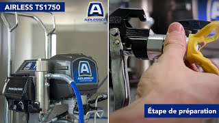 Pulvérisateur Airless enduit et peinture TS1750 Airlessco  guide de démarrage [upl. by Aruat]