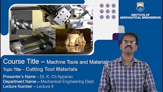 Cutting Tool Materials by Dr K Ch Apparao [upl. by Otilesoj]