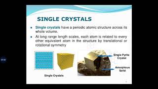 Crystalline and noncrystalline materials ppt [upl. by Laurentia]